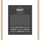 Dory | Name Art Print