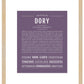 Dory | Name Art Print