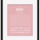 Dory | Name Art Print