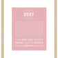 Dory | Name Art Print
