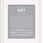 Dory | Name Art Print