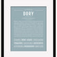 Dory | Name Art Print