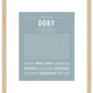Dory | Name Art Print