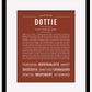 Dottie | Name Art Print