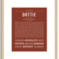 Dottie | Name Art Print