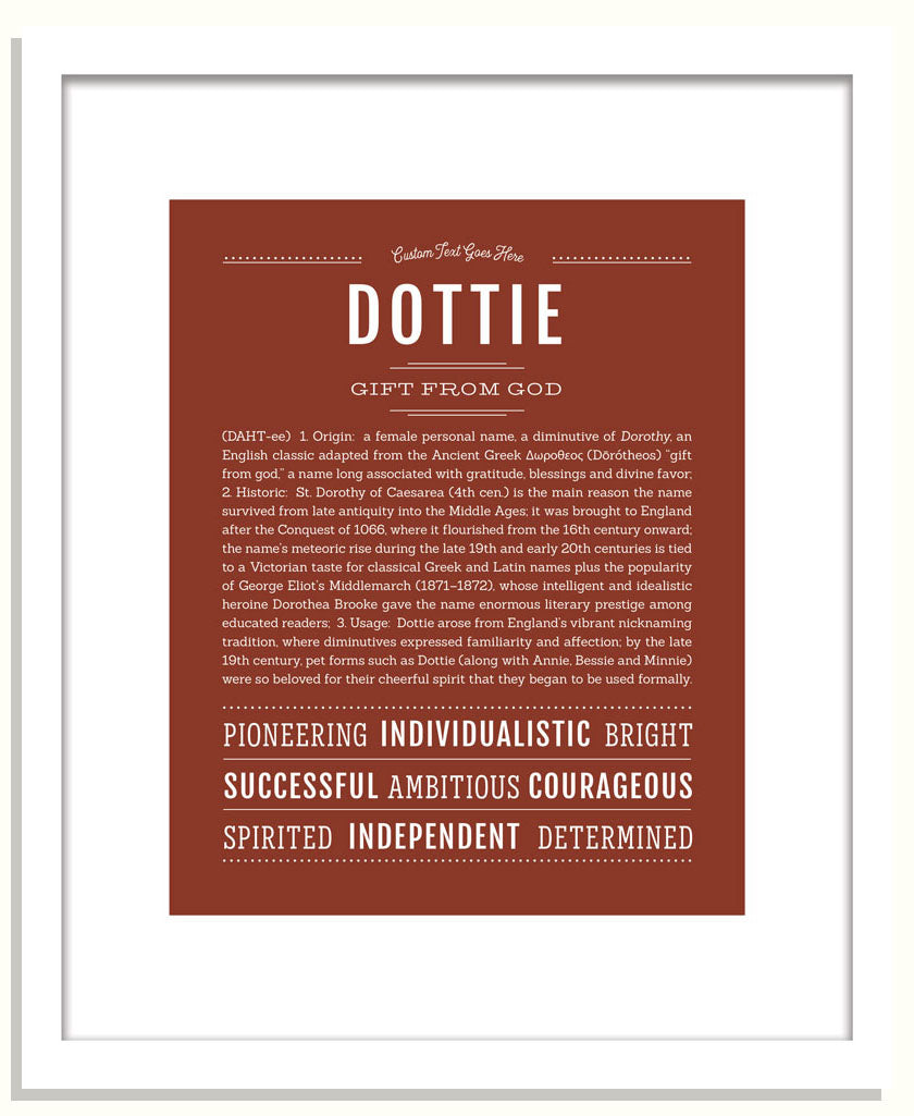 Dottie | Name Art Print