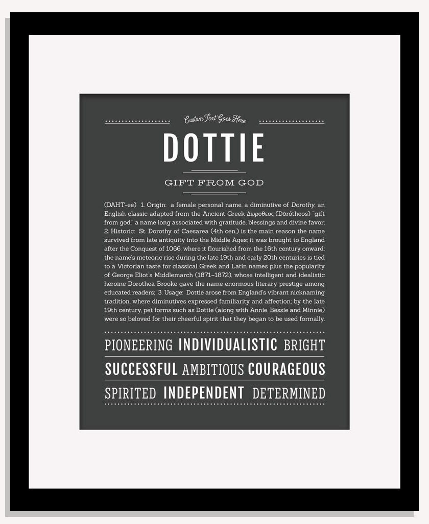 Dottie | Name Art Print