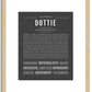 Dottie | Name Art Print