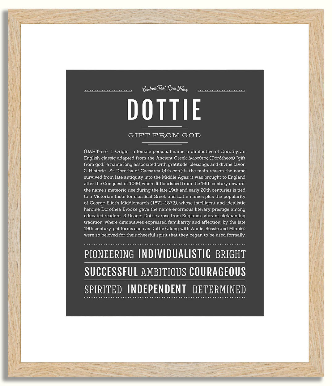 Dottie | Name Art Print