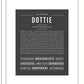 Dottie | Name Art Print