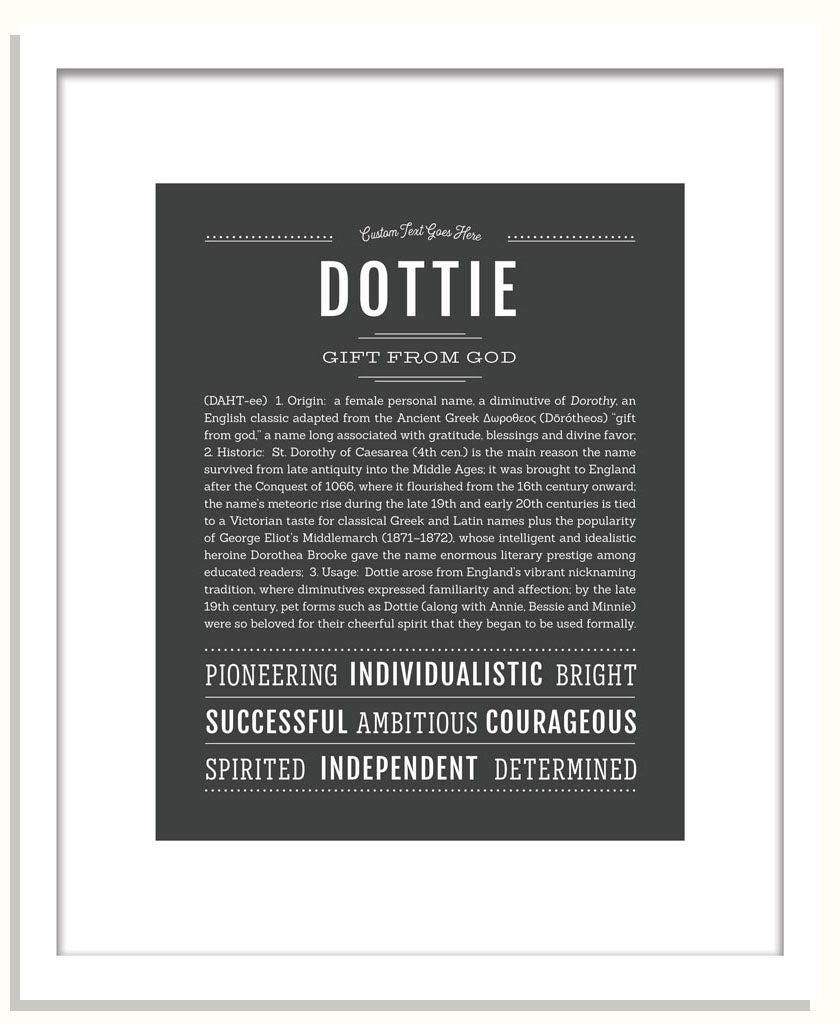 Dottie | Name Art Print