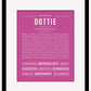 Dottie | Name Art Print