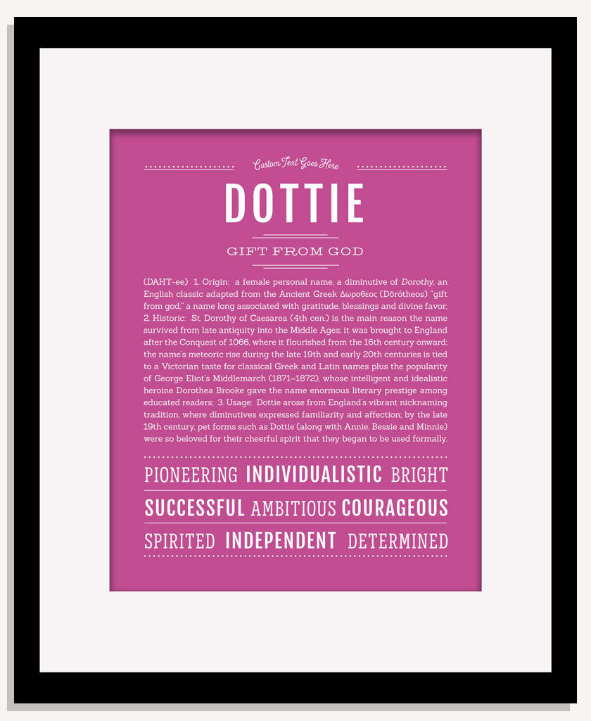 Dottie | Name Art Print