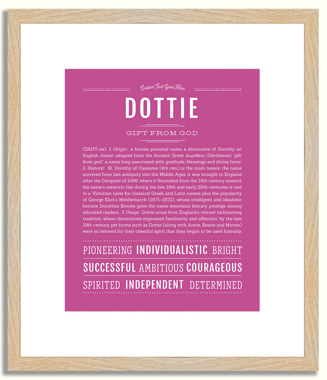 Dottie | Name Art Print