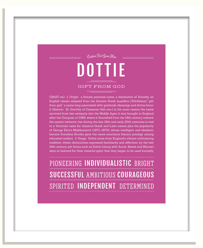 Dottie | Name Art Print