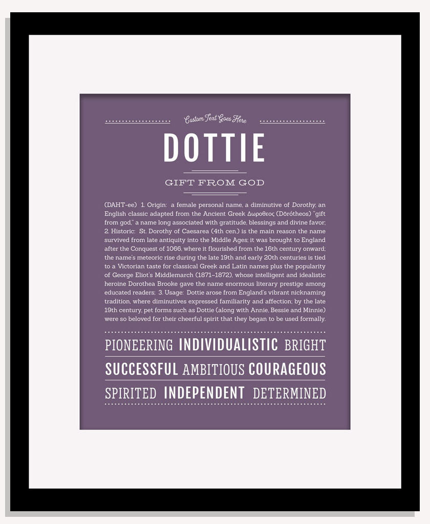Dottie | Name Art Print