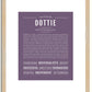 Dottie | Name Art Print