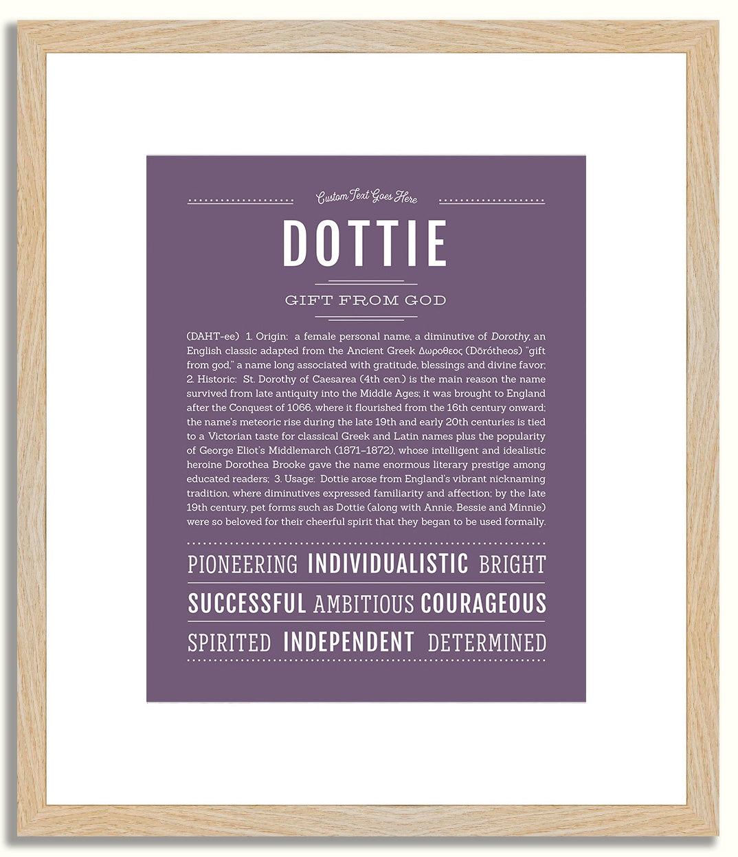 Dottie | Name Art Print