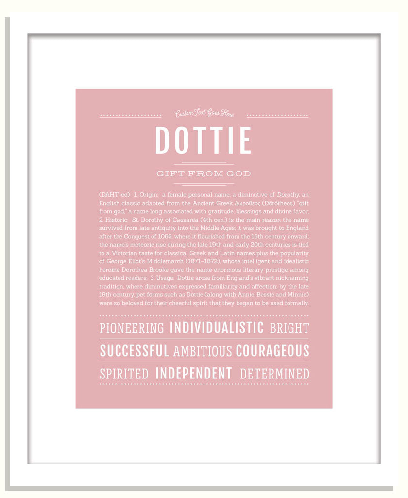 Dottie | Name Art Print