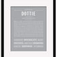Dottie | Name Art Print