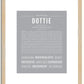 Dottie | Name Art Print