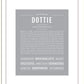 Dottie | Name Art Print
