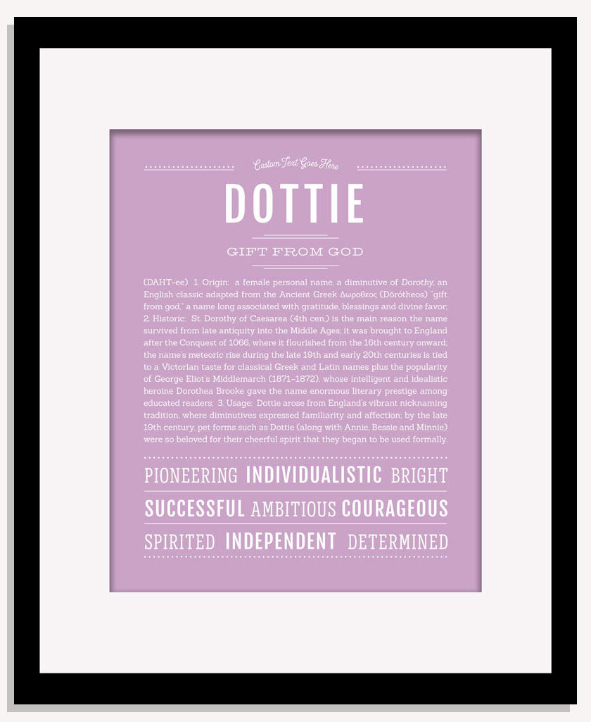 Dottie | Name Art Print