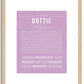 Dottie | Name Art Print