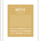 Dottie | Name Art Print