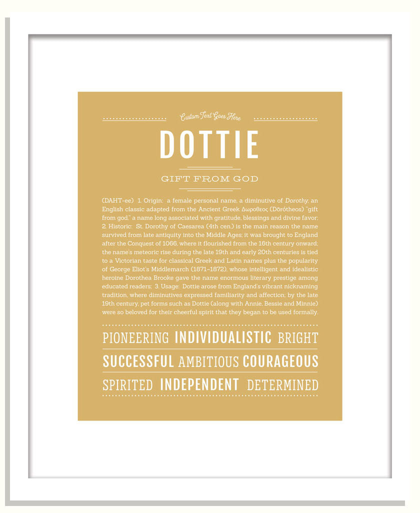 Dottie | Name Art Print