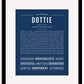 Dottie | Name Art Print