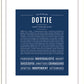 Dottie | Name Art Print