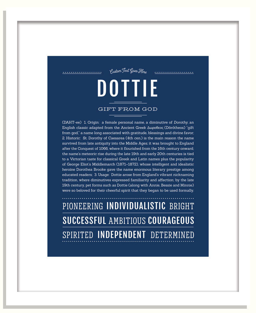 Dottie | Name Art Print