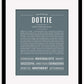 Dottie | Name Art Print