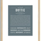 Dottie | Name Art Print