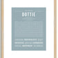 Dottie | Name Art Print