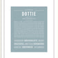 Dottie | Name Art Print