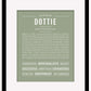 Dottie | Name Art Print