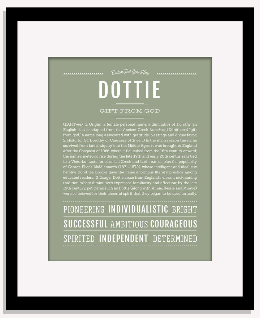Dottie | Name Art Print