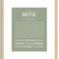 Dottie | Name Art Print