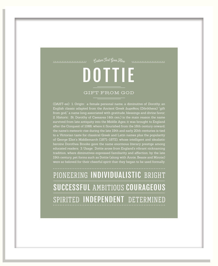 Dottie | Name Art Print