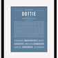 Dottie | Name Art Print