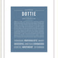 Dottie | Name Art Print