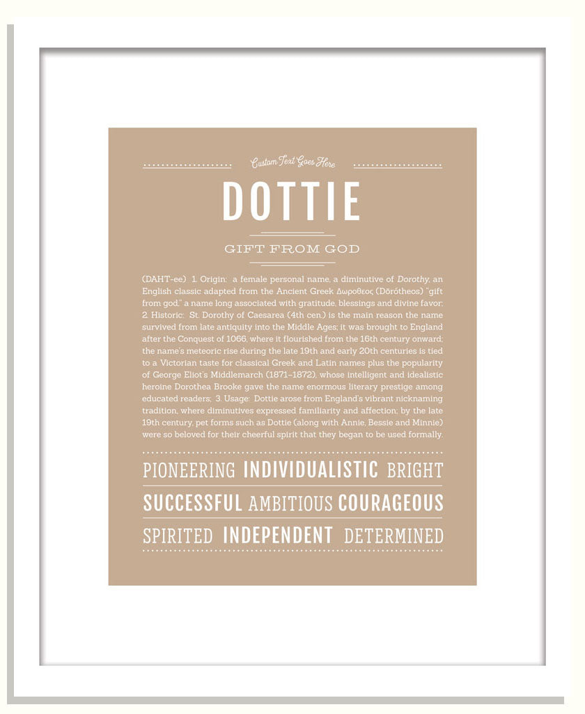 Dottie | Name Art Print