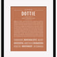 Dottie | Name Art Print