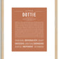 Dottie | Name Art Print