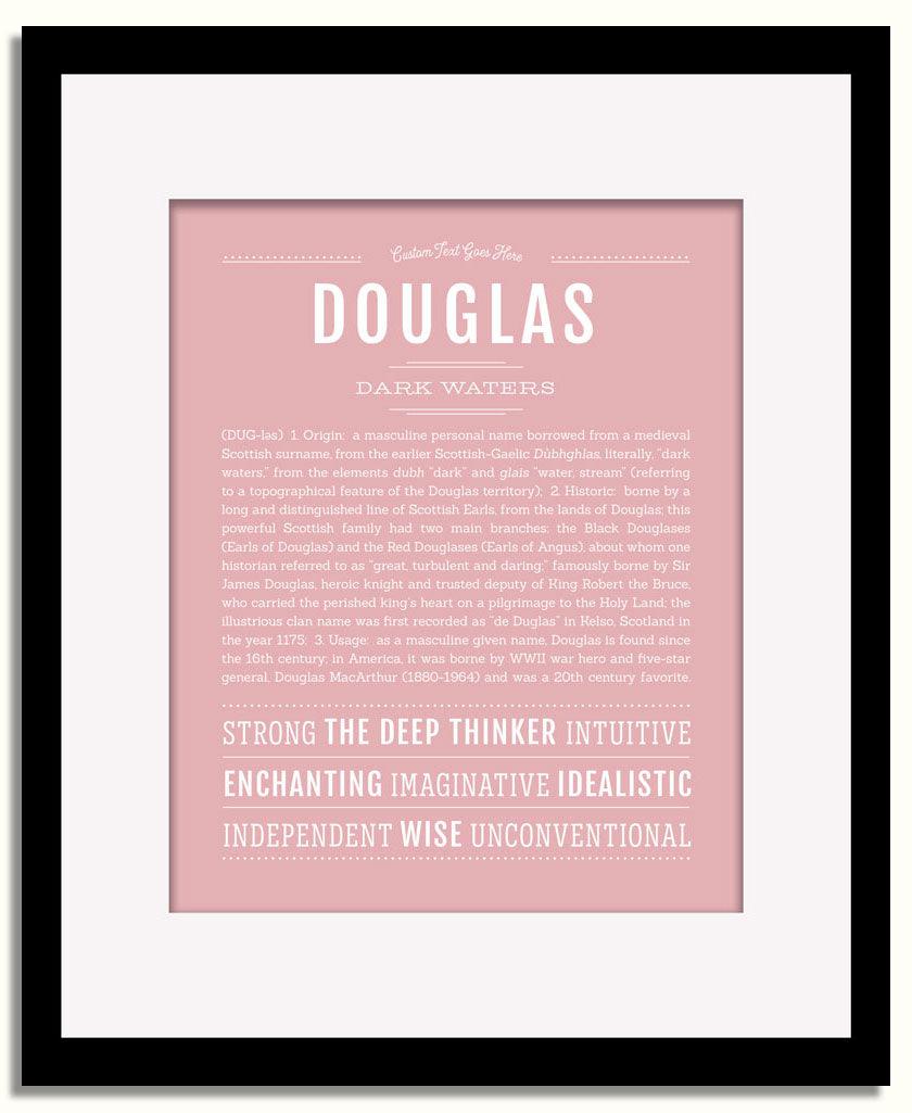 Frame Options | Dusty Rose | Black Frame, Matted