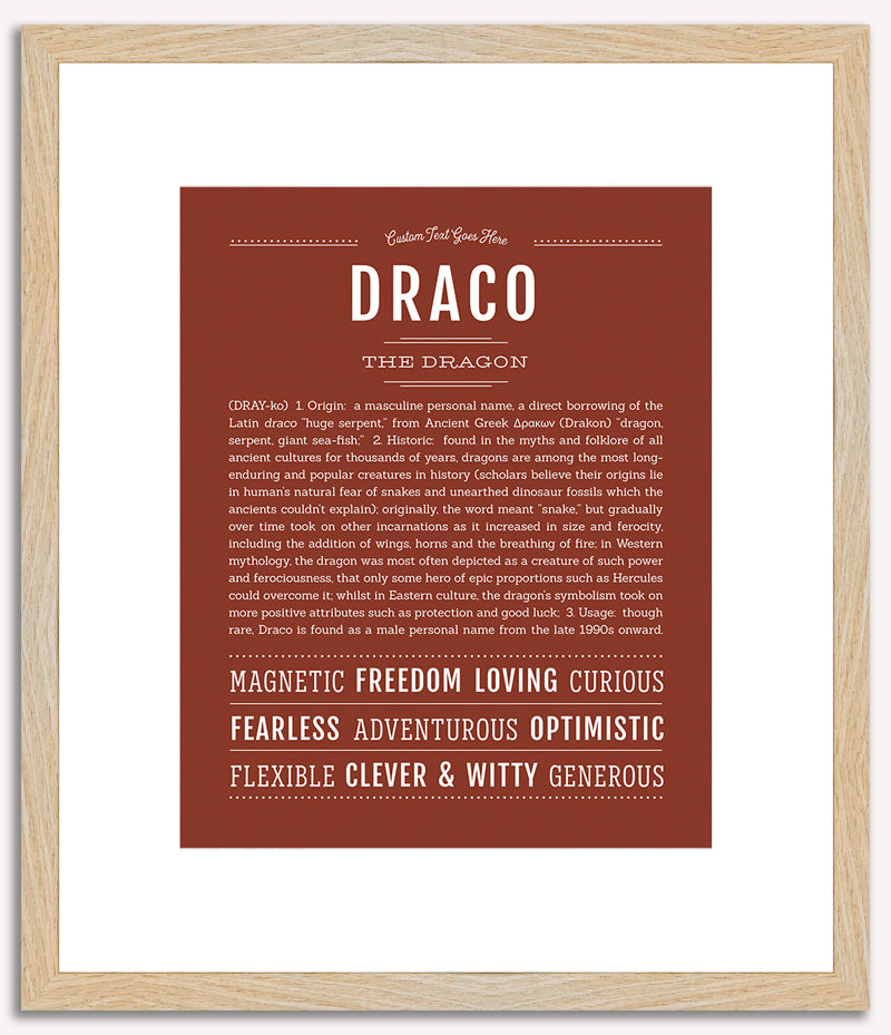 Draco | Name Art Print