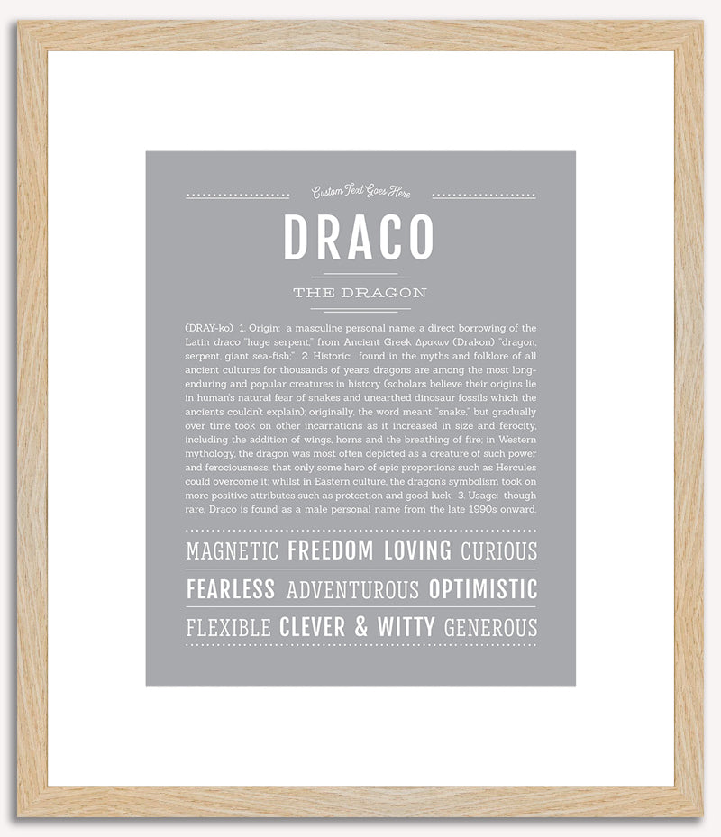 Draco | Name Art Print