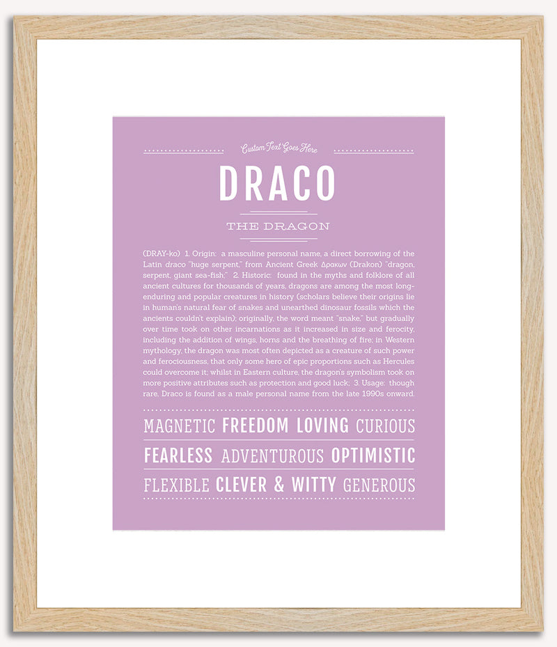 Draco | Name Art Print